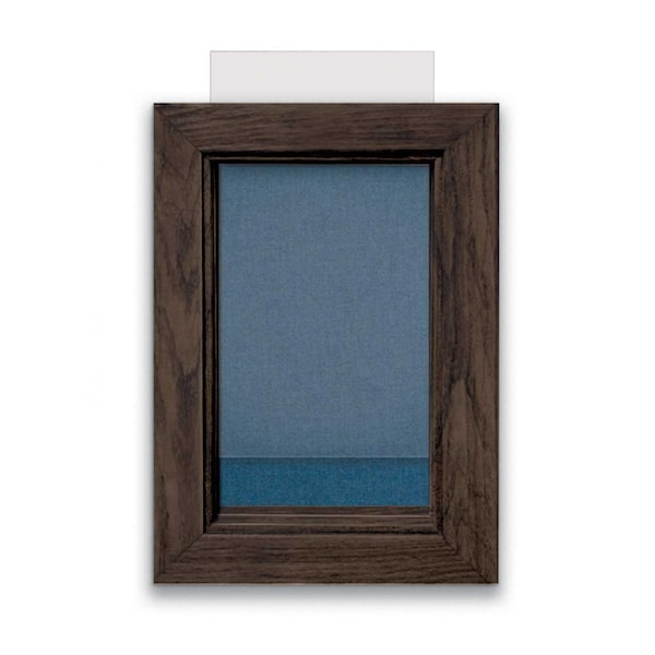United Visual Products Indoor Enclosed Combo Board, 72"x36", Black Frame/Grey & Cobalt UVCB7236B-GREY-COBACC - main